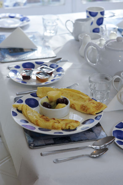 Homemade Pancakes and Fresh Fruit